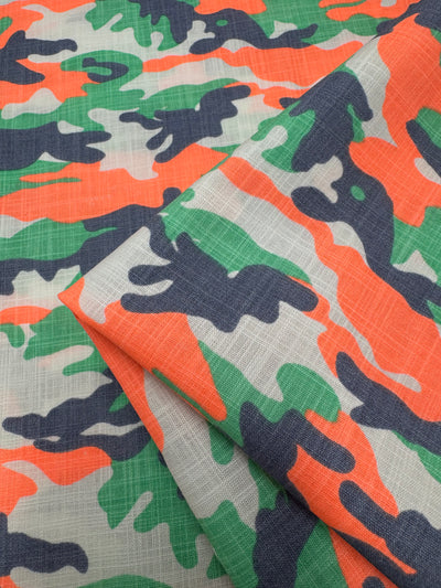 Linen Blend - Urban Camo- 142cm