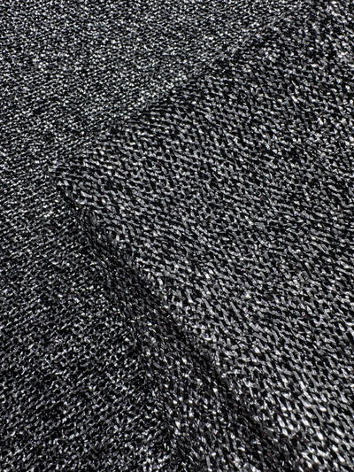 Lurex Stretch Knit - Grey - 155cm