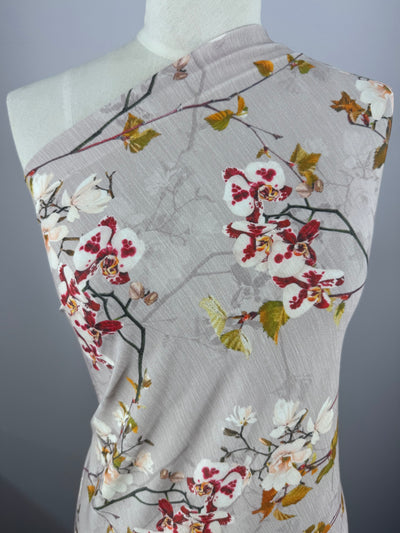 Designer Printed Lycra -  Blush Blossom - 148cm