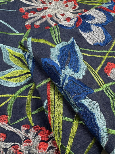 Denim embroidery - 148cm