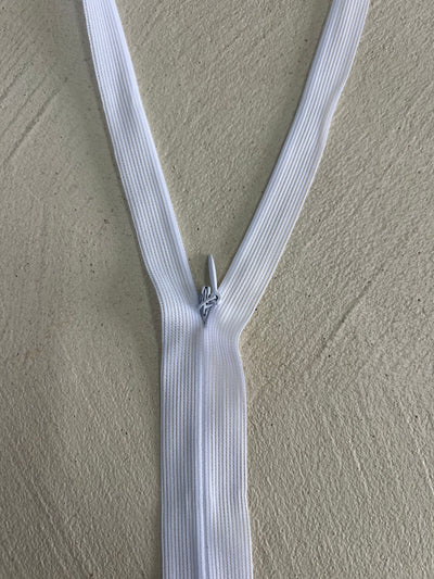 Invisible Zip - White - 30cm