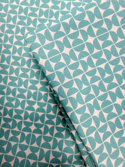 Printed Cotton - Teal Geo - 150cm