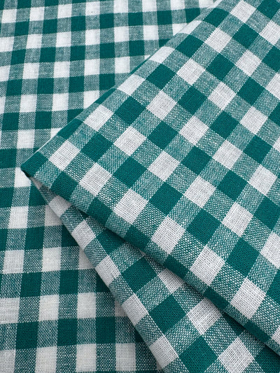 Linen Blend - Verdant Gingham - 145cm