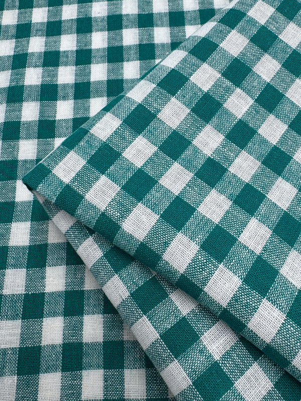 Linen Blend - Verdant Gingham - 145cm