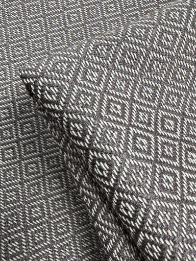 Geometric Diamond Weave Upholstery - Windermere Dusk - 142cm