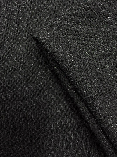 Viscose Rib Knit - Raven - 130cm