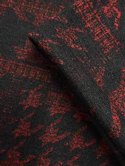 Textured Knit - Crimson - 145cm