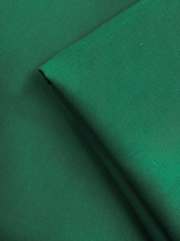 Poplin - Emerald Plain - 114cm
