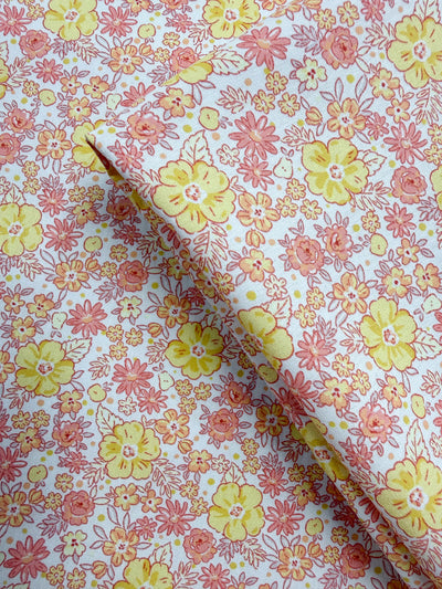 Printed Cotton - Blush Garden - 150cm