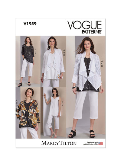 Pattern - Vogue - V1959 -  Misses’ Jacket, Tunics and Trousers by Marcy Tilton